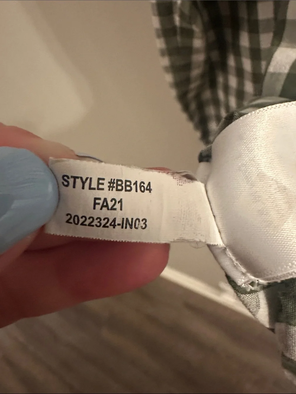 J. Crew Green and White Gingham Button-Down Shirt